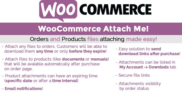 WooCommerce Attach Me!