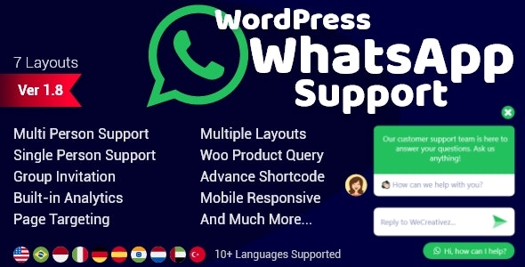 WordPress WhatsApp Support