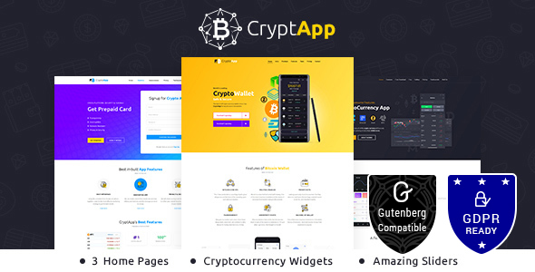 CryptApp Landing Page