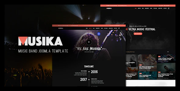 Musika - Music Festival & Band Joomla Template