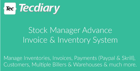 Stock Manager Advance (Invoice & Inventory System)