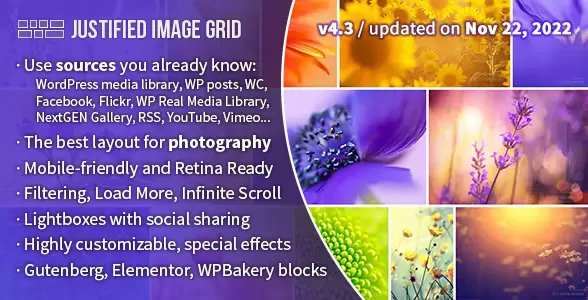 Justified Image Grid