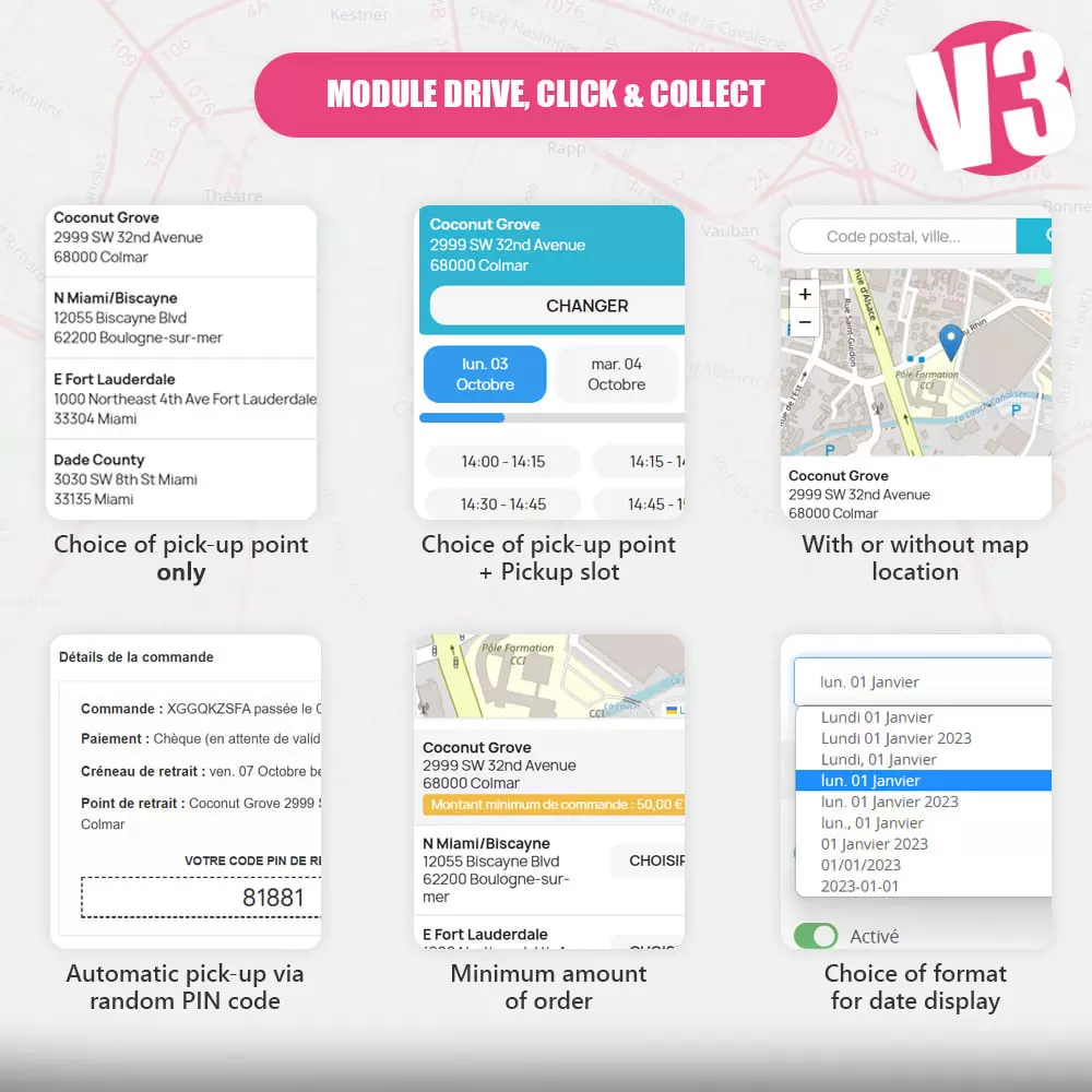 Drive and Click & Collect / Pick up in-store Module