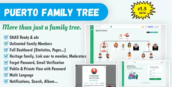 Puerto Family Tree Builder SAAS