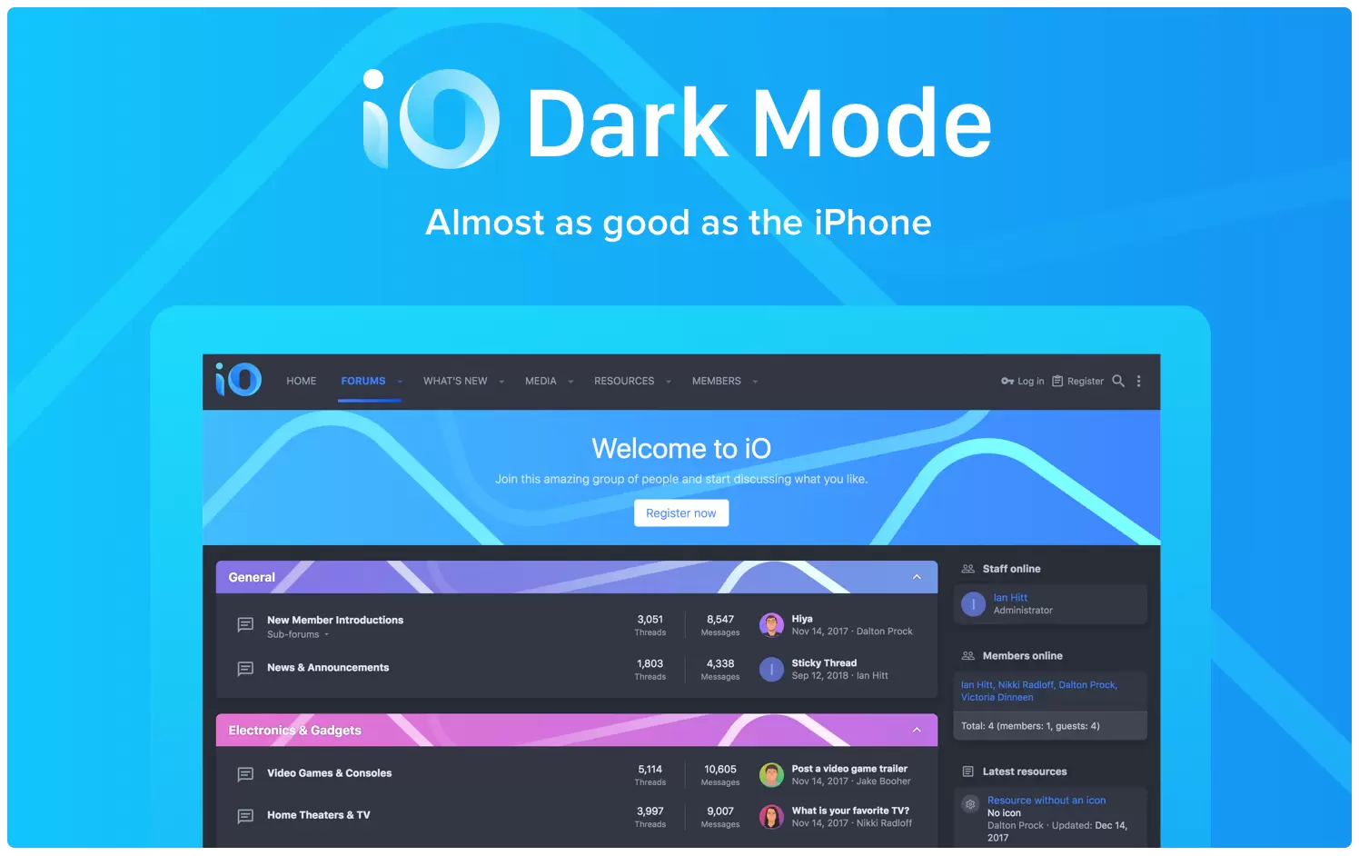 [TH] iO Dark Mode Xenforo 2