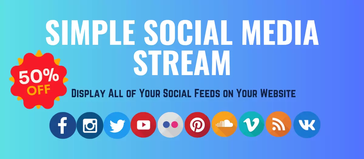 Simple Social Media Stream Joomla Extension