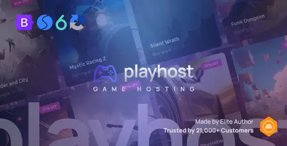 Скачать Playhost (1.0.1) - Game Hosting Server Website Template