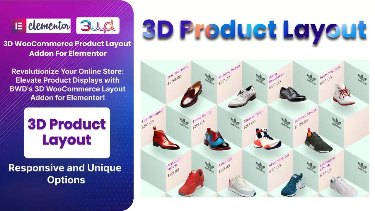 BWD 3D WooCommerce Product Layout Addon For Elementor