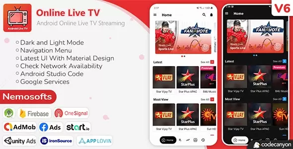 Android Online Live TV Streaming