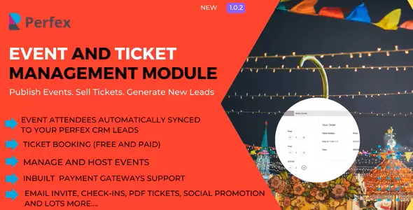 Event Management and Ticket Booking Module for Perfex