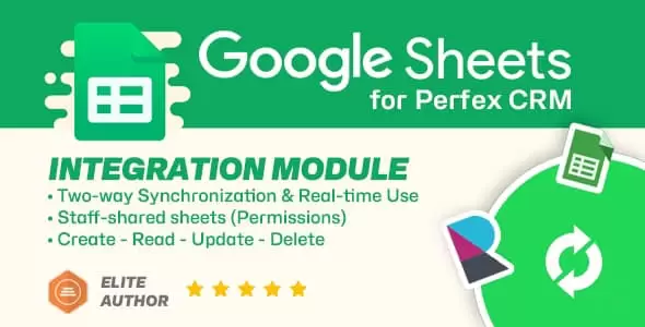 Google Sheets module for Perfex CRM