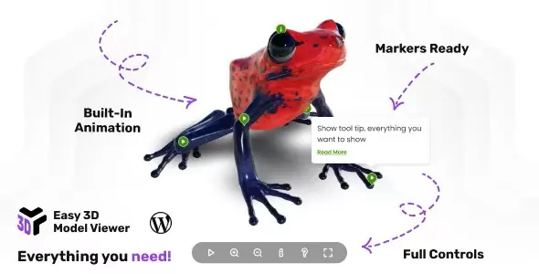Easy 3D Model Viewer WordPress Plugin