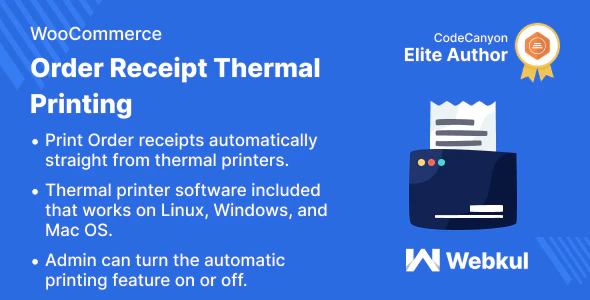 WooCommerce Order Receipt Thermal Printing