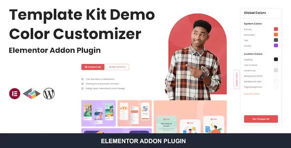 Template Kit Demo Color Customizer For Elementor