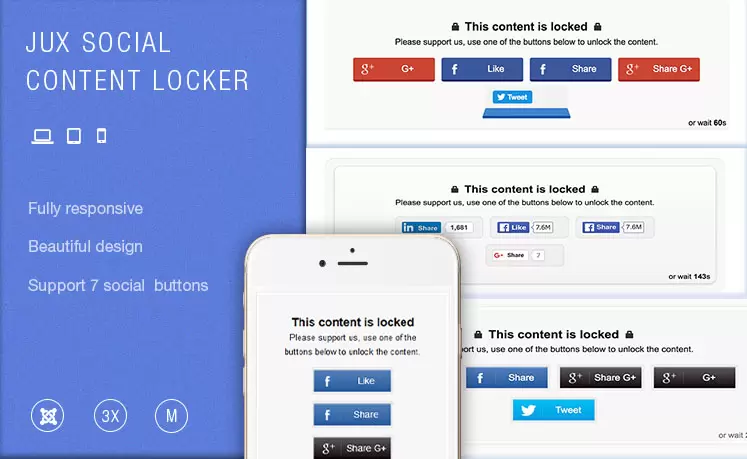 JUX Social Content Locker