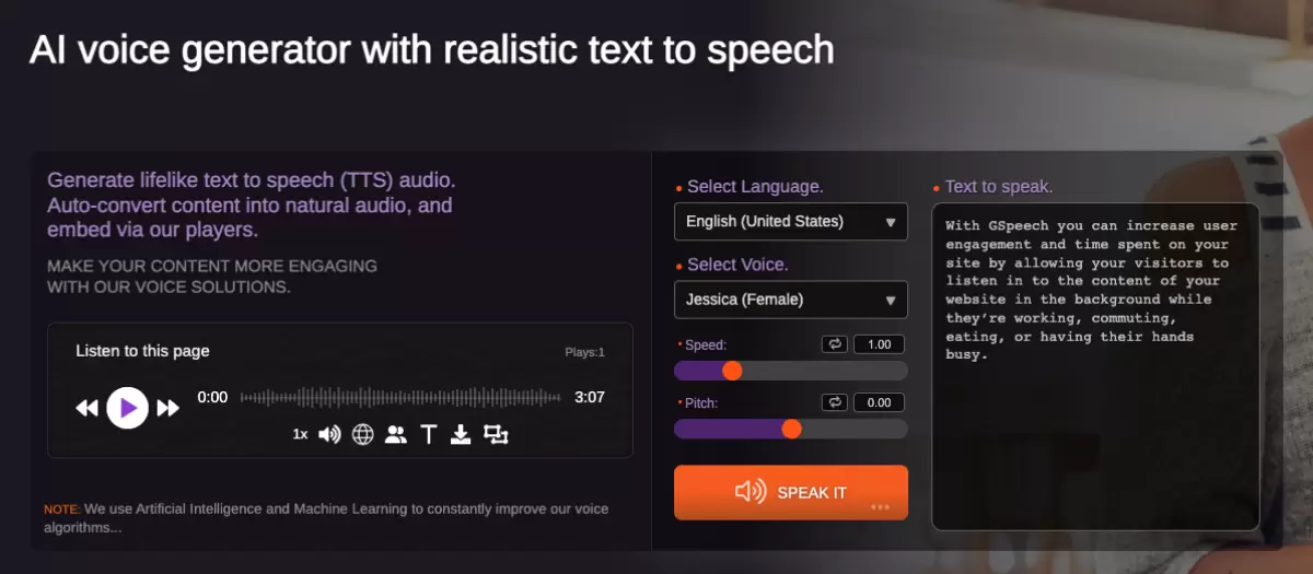 GSpeech Pro