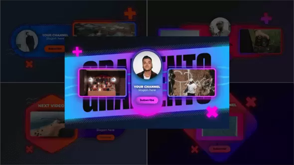 Gradient Youtube Endscreens