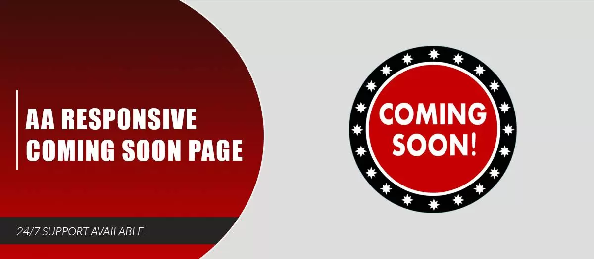 AA Responsive Coming Soon Page