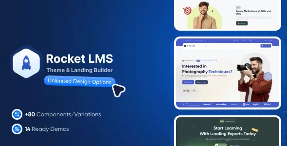Rocket LMS Theme and Landing Page Builder