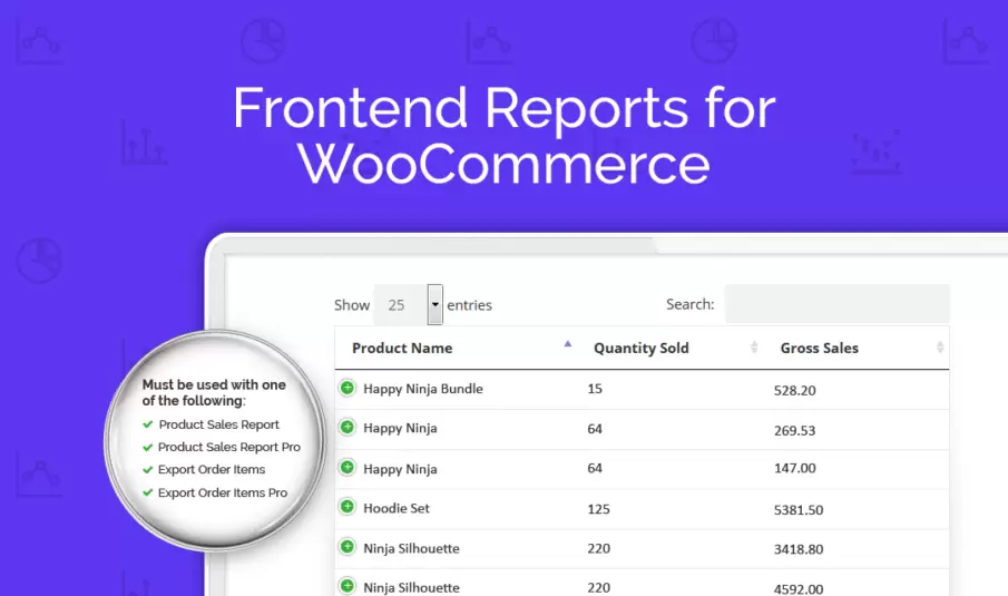 Frontend Reports for WooCommerce