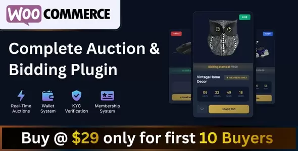 WooCommerce Auction Plugin