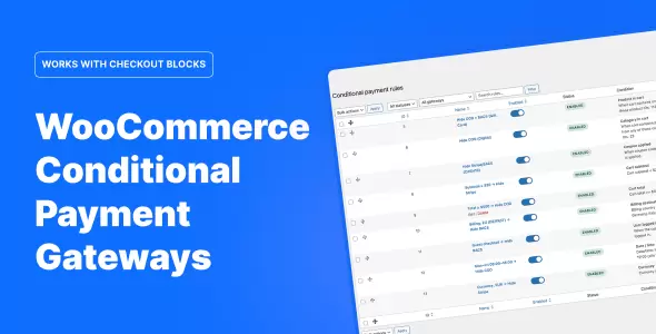 WooCommerce Conditional Payment Gateways