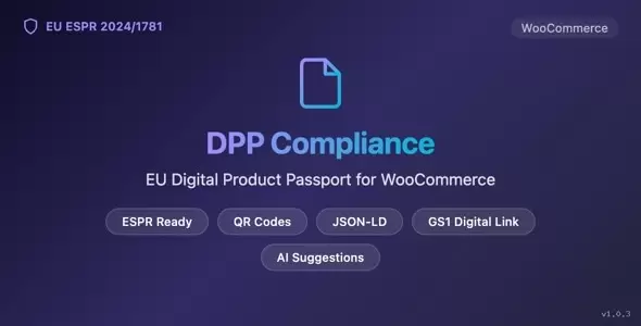 EU Digital Product Passport (ESPR) Compliance for WooCommerce