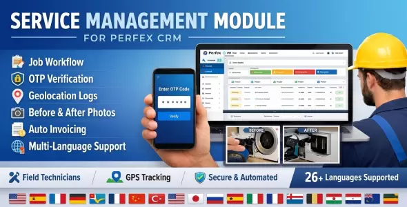 Service Management Module + Technician Mobile App