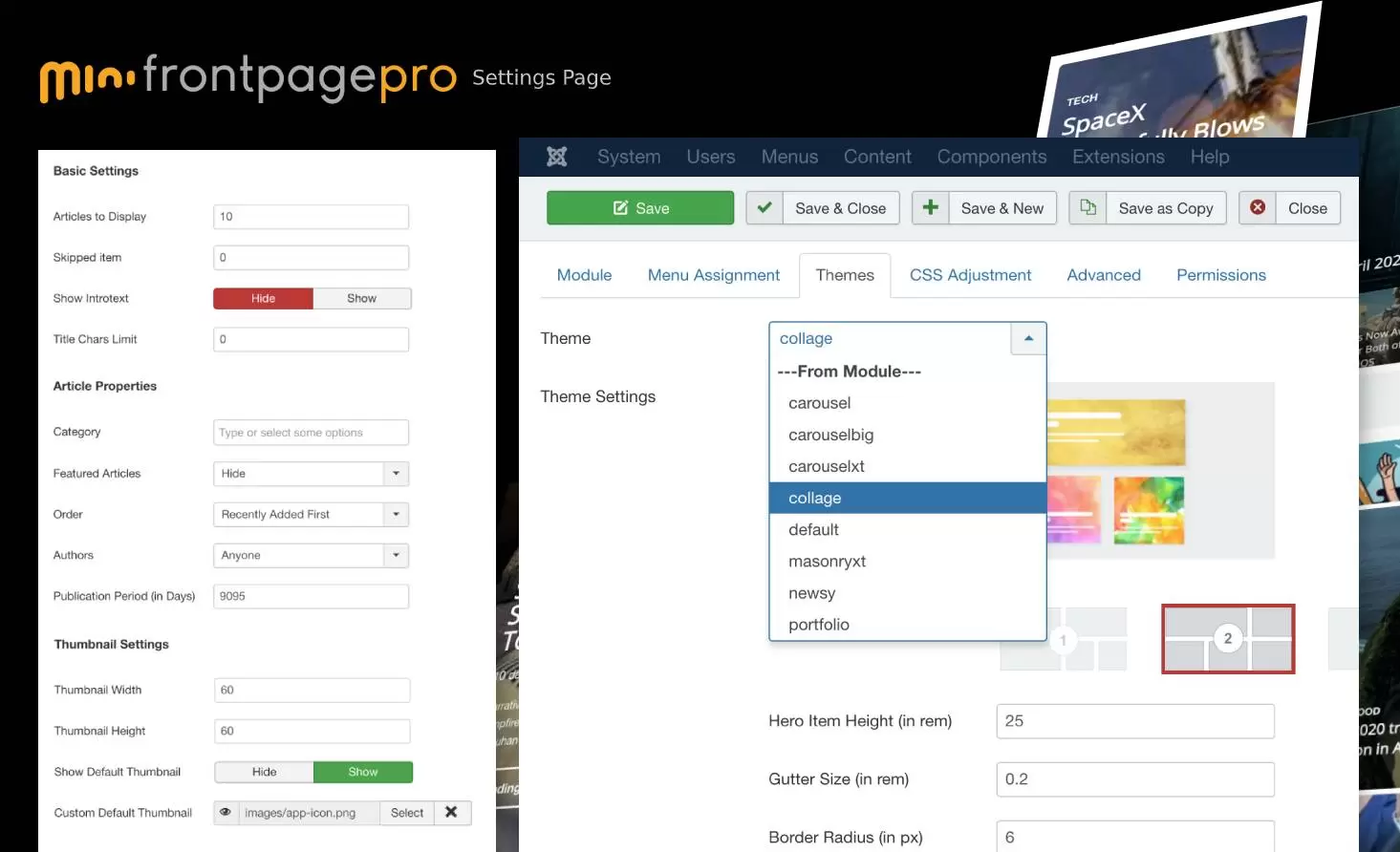 Mini Frontpage Pro