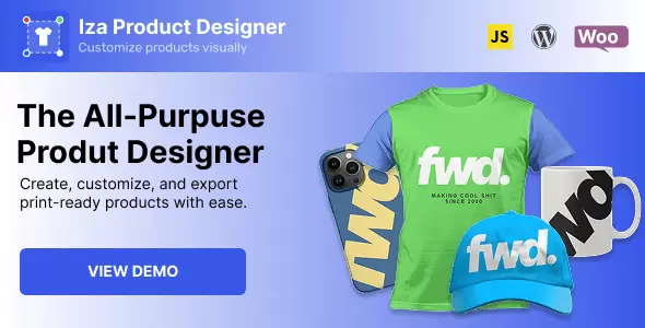 Iza Product Designer WordPress & WooCommerce Plugin