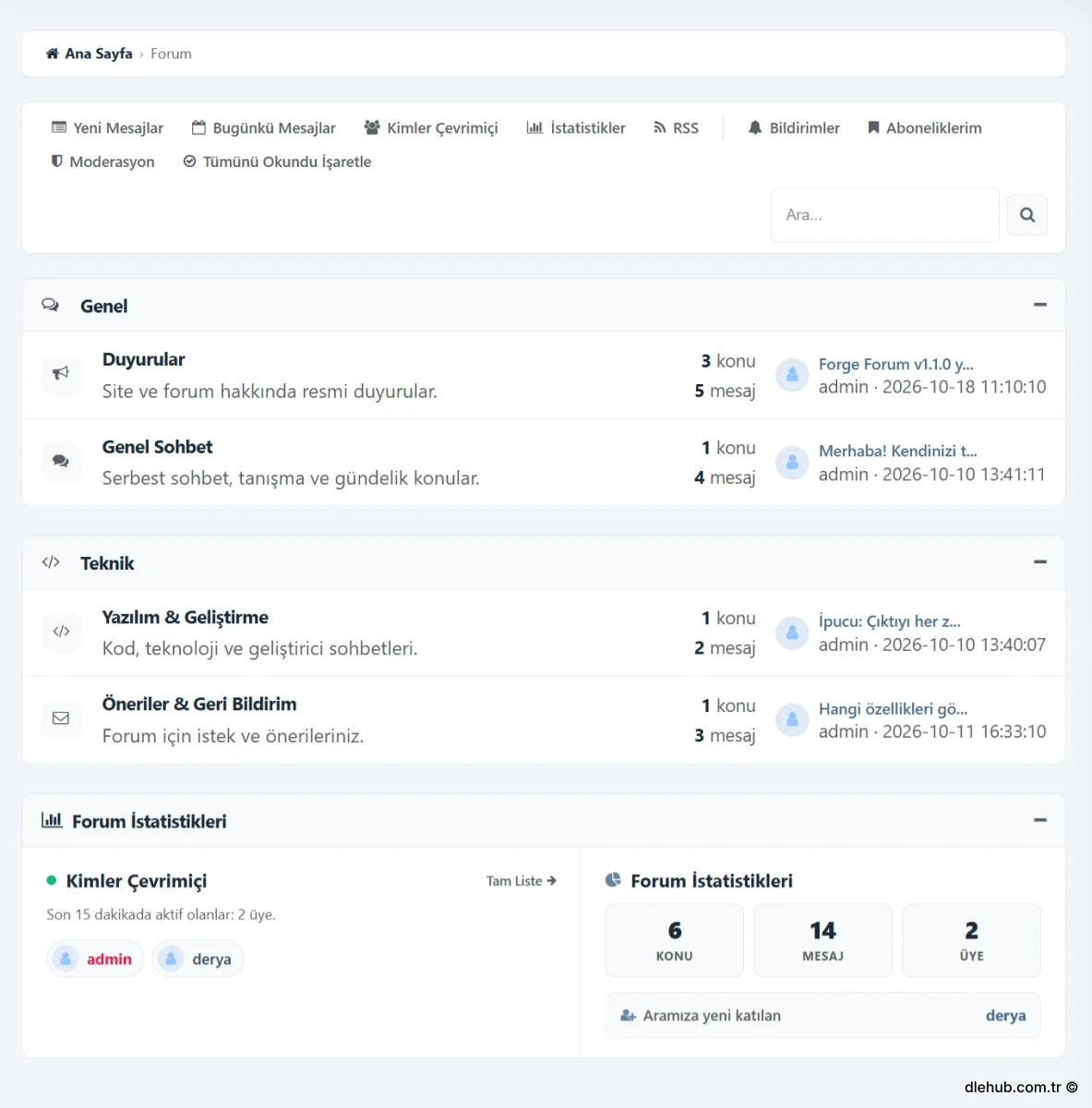 Forge Forum Engine